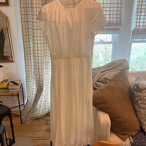 J. Crew White Midi Dress